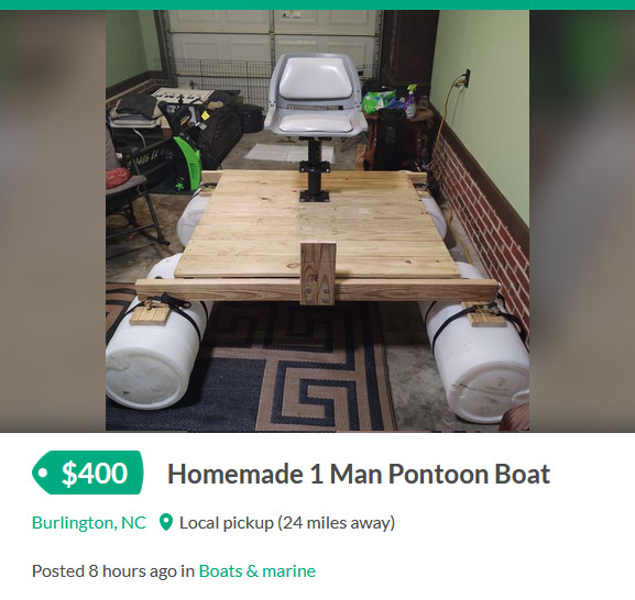 This thread will be infrequently updated, but it will be updated. Because...homemade pontoon boat.