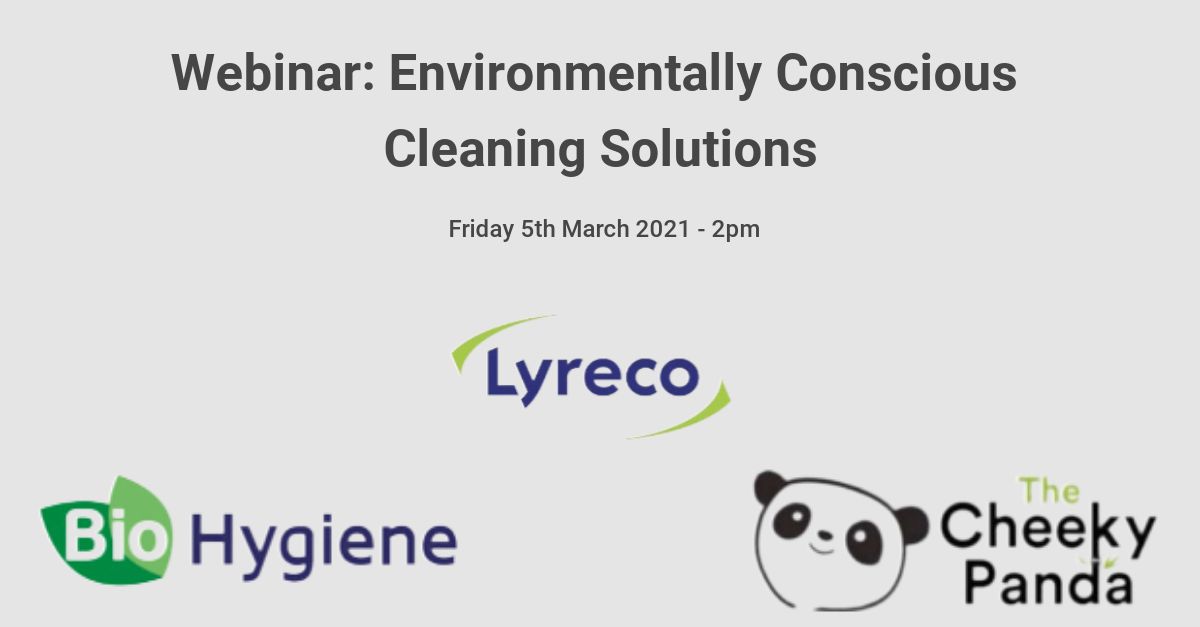Find out how you can reduce your #CarbonFootprint with <a href="/LyrecoUK_IE/">Lyreco UK & Ireland</a> in our webinar next week! We'll be showcasing innovative solutions from sustainable #cleaningservices suppliers. Register now: bit.ly/3ulFTzJ