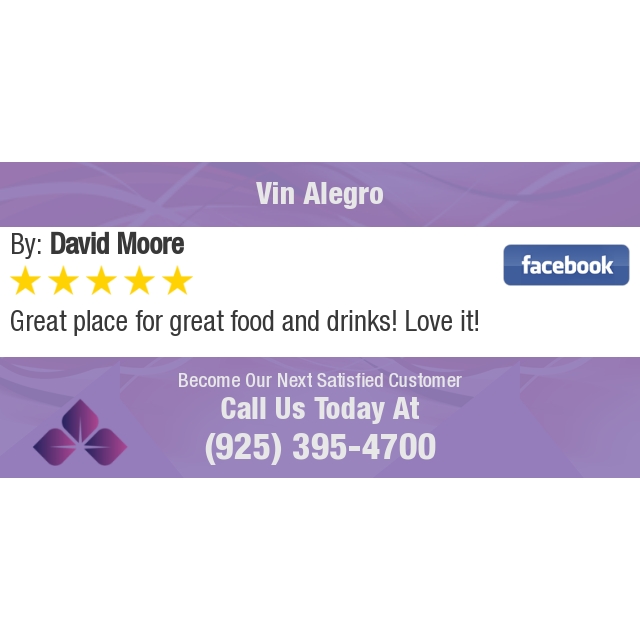 5 Star: David M. "Great place for great food and drinks  Love it" bit.ly/2QbvCCE