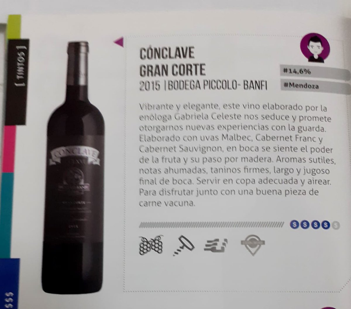 cuisineetvins's tweet photo. @sebastrios aplaudimos la guía, completísima y canchera. #LikeIt  Y agradecemos tu visión sobre nuestros amados Conclave, de @piccolobanfi https://t.co/IavijsQhx9