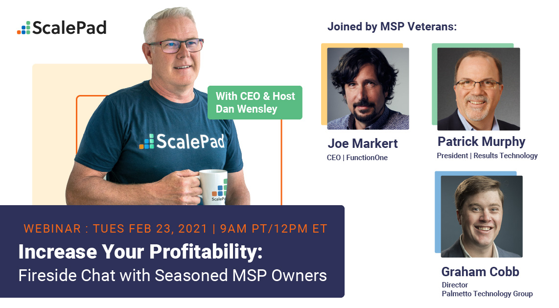 It's all happening tomorrow! Register to hear these #MSP Veterans  walk us through the key strategies they have implemented to boost revenue, increase profitability, and remain profitable through economic downturns.

 try.scalepad.com/pac-fireside-c…