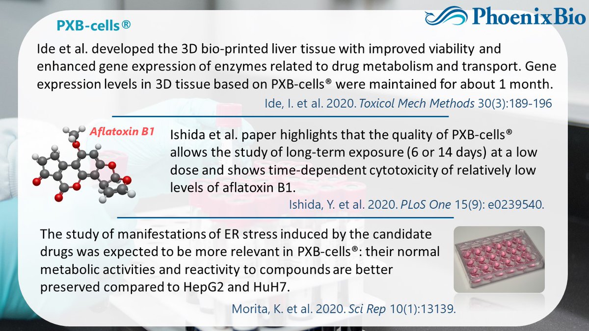 Part III – PXB-cells in 2020 papers. #Toxicity-related application of PXB-cells published in 2020. Learn more: phoenixbio.co.jp/en/news/human-…

#drugdiscovery #drugdevelopment
