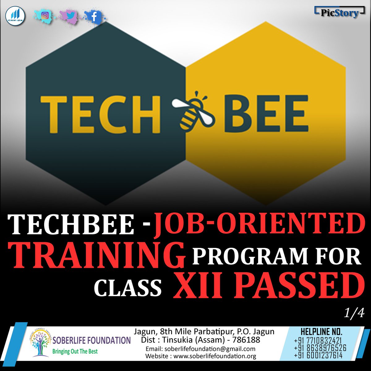 AssamEconomy's tweet image. TechBee - job-oriented training program for Class XII passed

#careersassam #assamjobs #techbee #learnnearn #hcltechnologies #economyassam #picstory
@hcltechbee