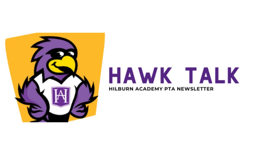 Hey <a href="/HilburnAcademy/">Hilburn Academy PreK-8</a> Hawk Families, Hawk Talk is filled with news this week. Feb 22 let's vote to purchase water bottle filling stations, Order your Spirit Wear (Need an Umbrella?), Meet Band Director Ms. Mann, and more... eepurl.com/hq8zED Thanks <a href="/HilburnPTA/">Hilburn PTA</a>