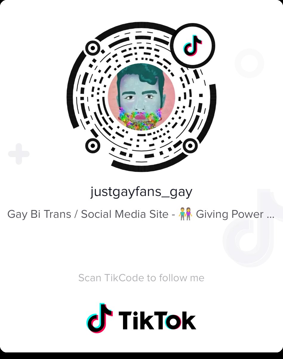 JUST GAY FANS 👫 social media on Twitter "My qr scan code for tiktok