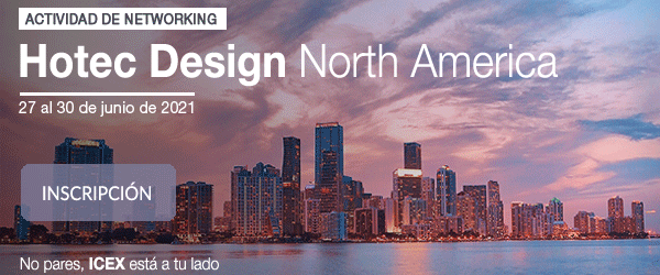 ICEX_'s tweet photo. ¡Reúnete con los #diseñadores de interior, #arquitectos y agencias de compras más importantes del sector #hospitality en EE.UU.! Participa con nosotros en #HOTECDesign. Te lo contamos aquí: https://t.co/SB4AF3vpyz 🏡🛋️@InteriorsSpain @ICEX_EEUU #habitat https://t.co/OgeGq7IxF8