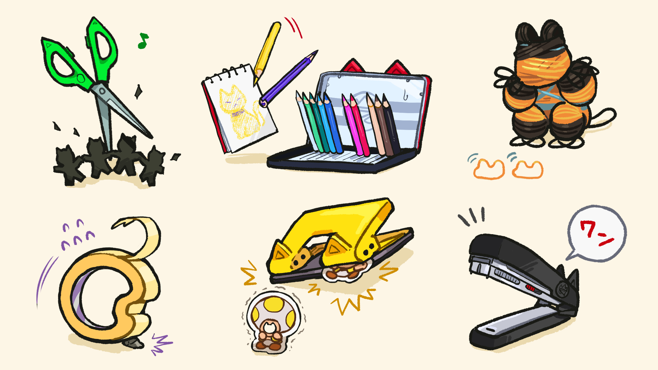 文房具のイラストまとめ Twitter