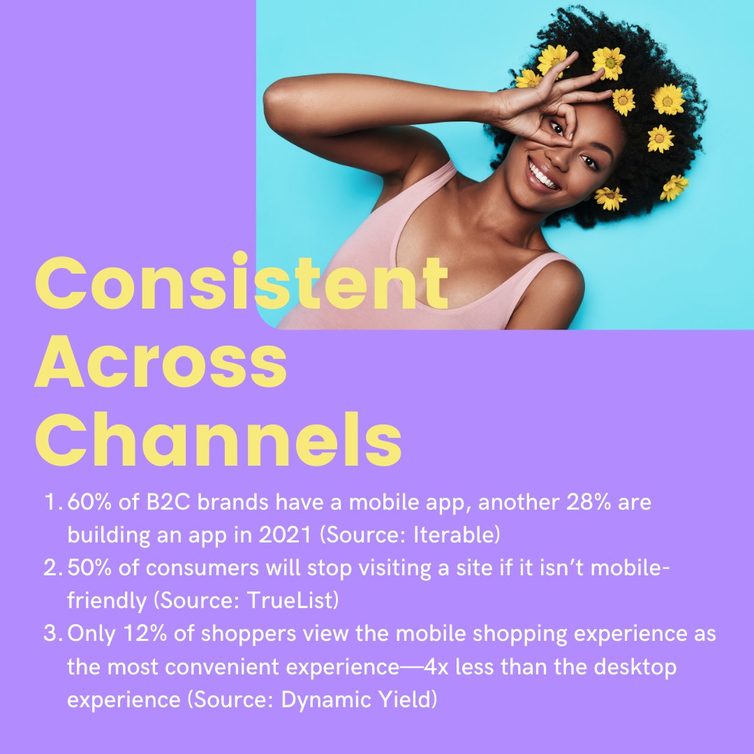 Iterable's tweet image. Memorable customer experiences are consistent across channels. Here are 3 stats to prove our point 👉   bit.ly/3uabZOV

#CX #CustomerExperience #IterableBlog