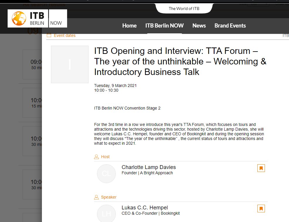 Lottmus's tweet photo. It's beginning to shape up nicely. Excited to host #TTA Forum for a 2rd year running with @ITB_Berlin #ITBBerlinNow online this year.. #multidaytours #tours&Activites #traveltech #distribution https://t.co/DDhJuLnNU5