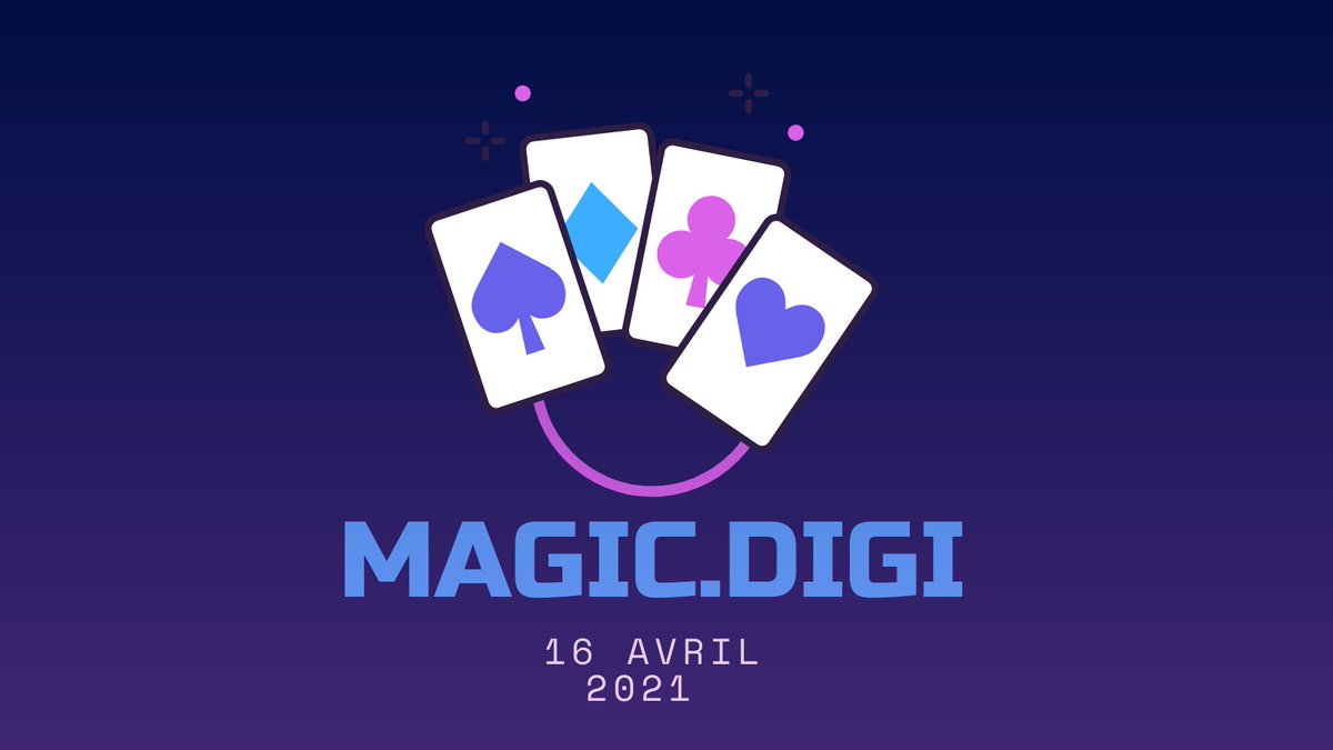 Save the date🚨
Rendez-vous le 16 avril à 9h30 pour une #Masterclass sur la transformation digitale de la magie 🧙‍♂️
En attendant suivez-nous sur Instagram 👉instagram.com/magic.digi/  
#MBADMB #MagicDigi #TransfoNum #Magie
