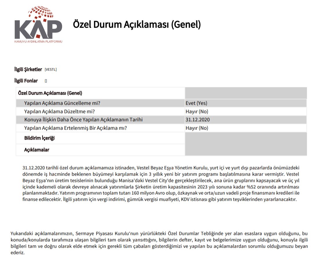 Türkiye'nin 22 yıldır Aralıksız İhracat şampiyonu <a href="/Vestel/">Vestel</a> büyümeye devam ediyor...👏👏👏 @VestelBeyazEsya