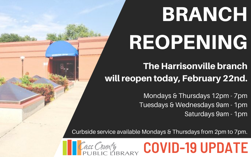 Cass County Library tweet media