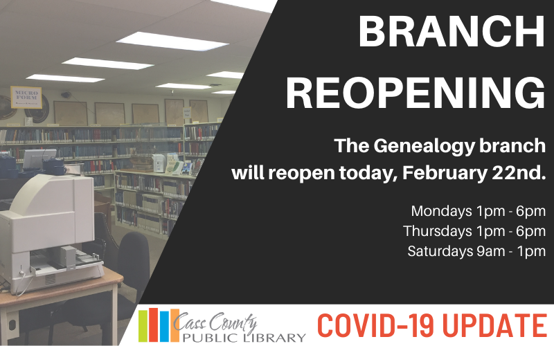 Cass County Library tweet media