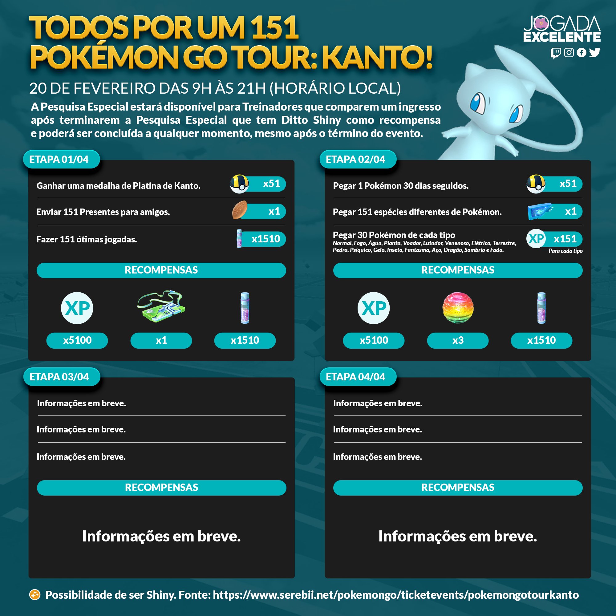 Continue a celebração de Kanto após o - Jogada Excelente