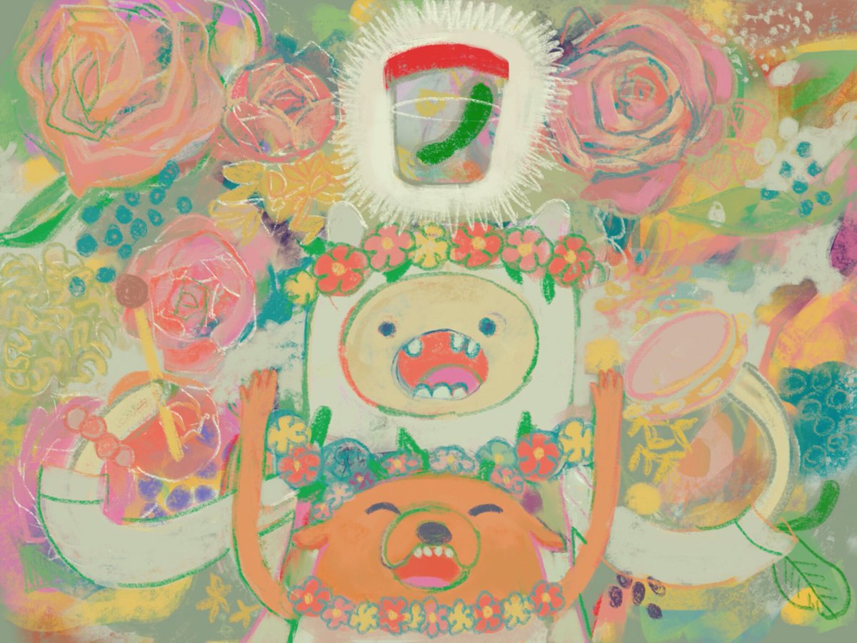 flower open mouth no humans pink flower closed eyes teeth sharp teeth  illustration images