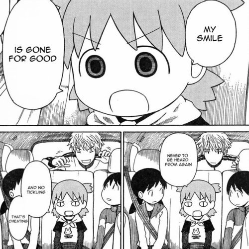 ok last one heres fourrr more bits i love without context, Yotsuba is vry good and a new issue is comin out next week u should check it out if u havent already :] goodnight ! now i sleep 