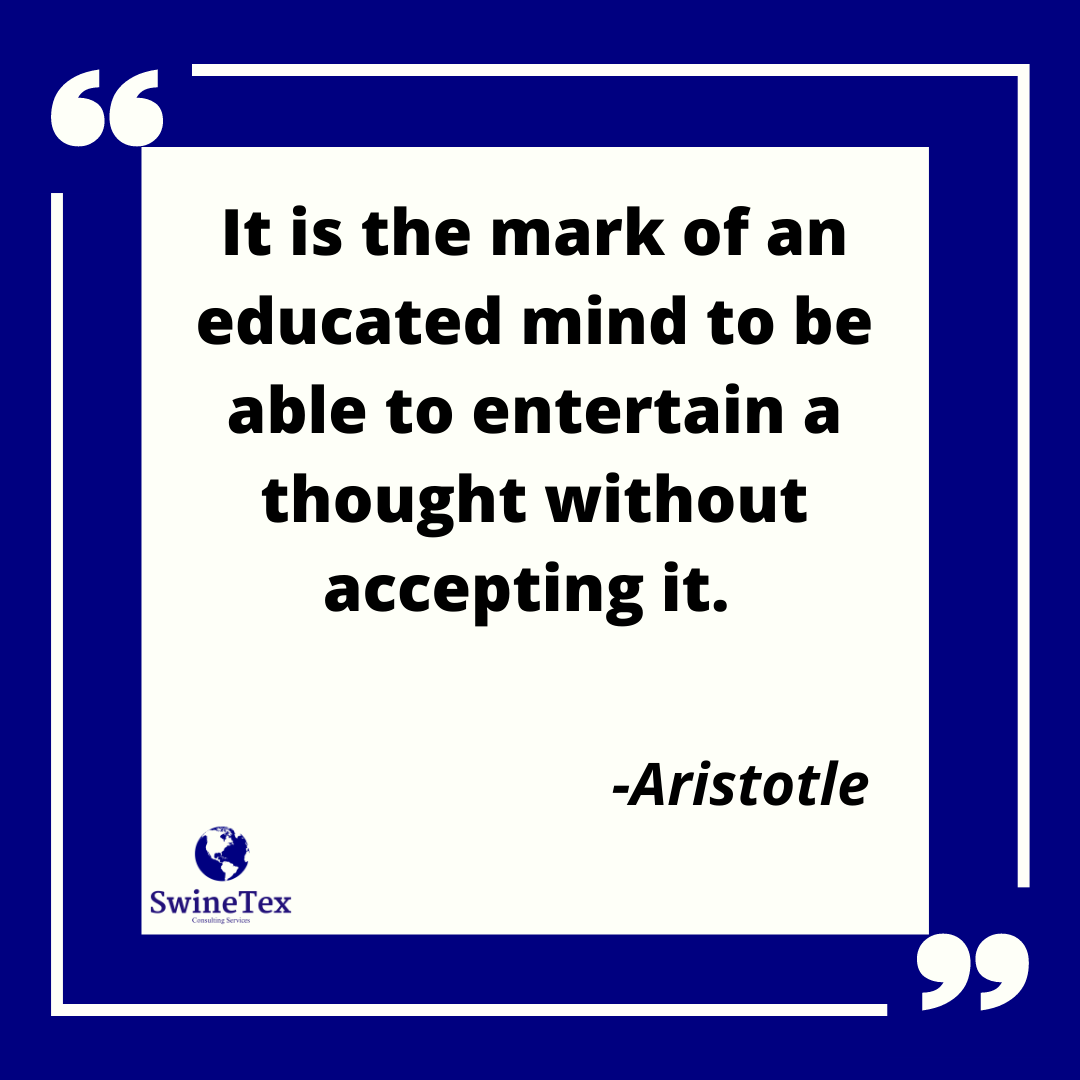 SwineInsights's tweet photo. Today's quote takes us way back to ancient Greece for some sage advice from the great philosopher Aristotle. https://t.co/vHtXYmkVQv