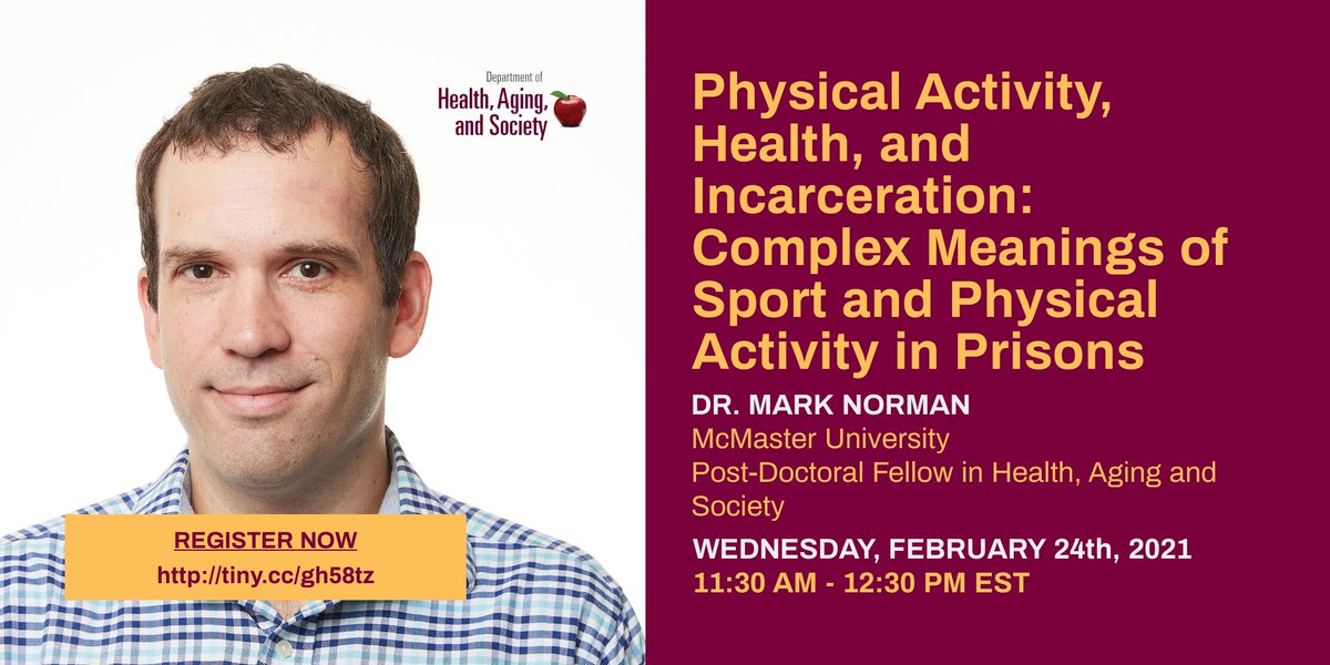 Promotional poster for #HASTALKS seminar with Dr. Mark Norman, @McMasterHAS post-doctoral fellow. All information on this poster are included in the tweet and through the link posted.