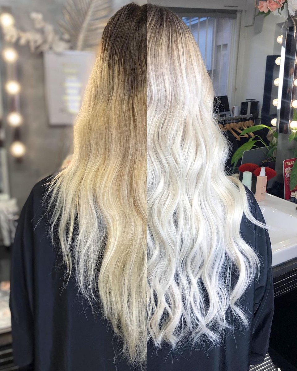 AtelierStore's tweet image. IceHair❄️

Nous avons réalisé sur notre cliente une technique de Balayageombre BlondPolaire💙
Lorsque l’on décide de faire cette couleur mieux vaut avoir quelques heures devant soi.
Ce type de couleur demande du temps et de la précision. 
Entre 5h et 8h de travail .