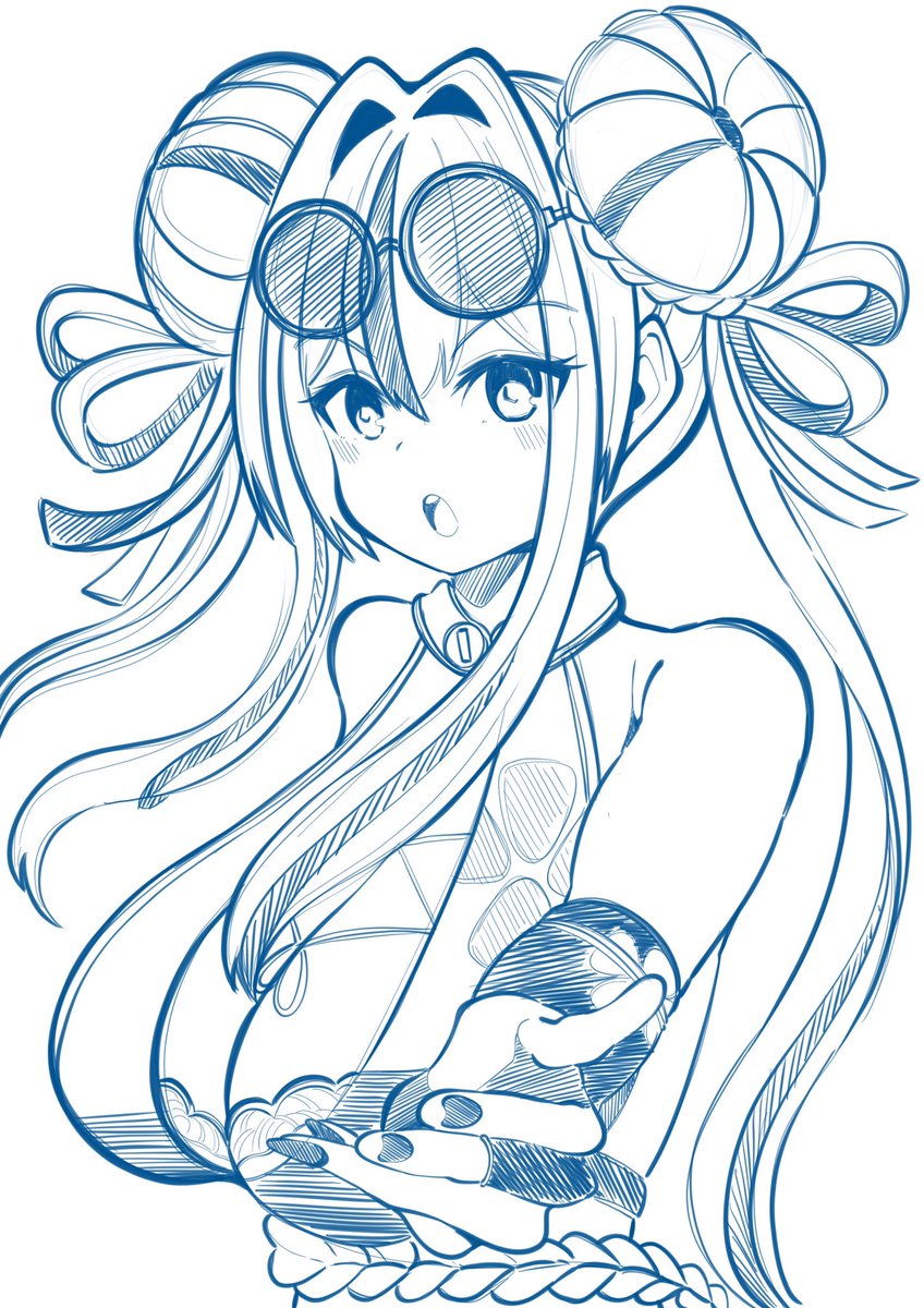 ラフ上手くかけた時これ以上描きたくなくなるよね
おやすみ 