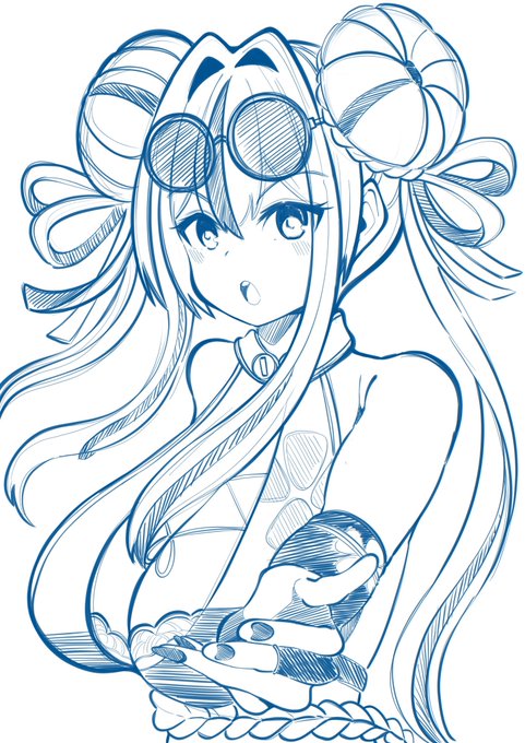 ラフ上手くかけた時これ以上描きたくなくなるよね
おやすみ 