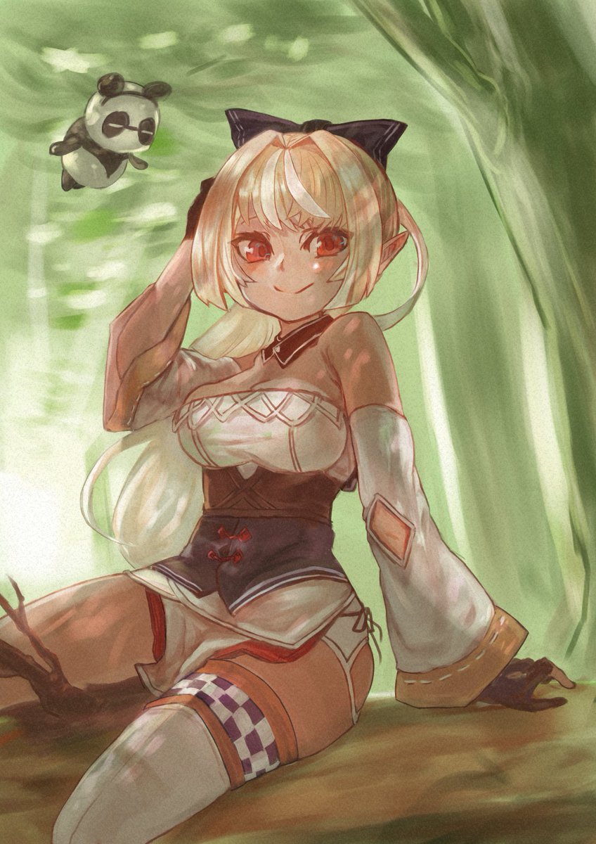 森林浴してるフレアちゃん٩('ω')و
#しらぬえ 