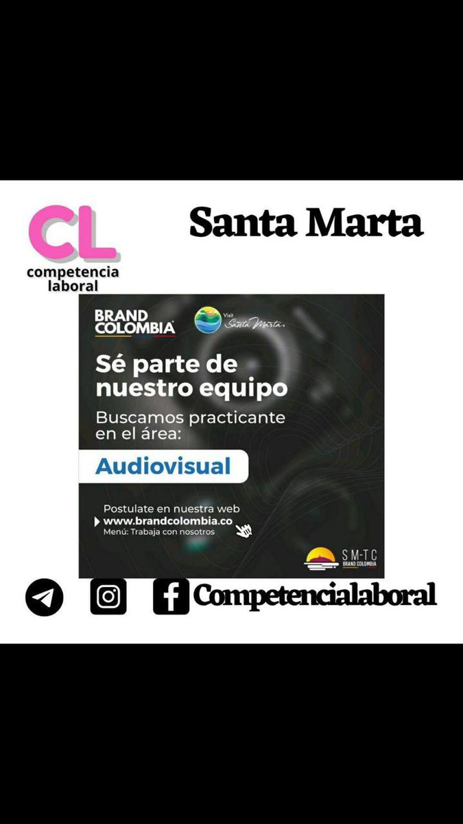 TrabajoSiHayCol's tweet photo. #trabajosíhay Santa Marta https://t.co/zPr2xjiMlv