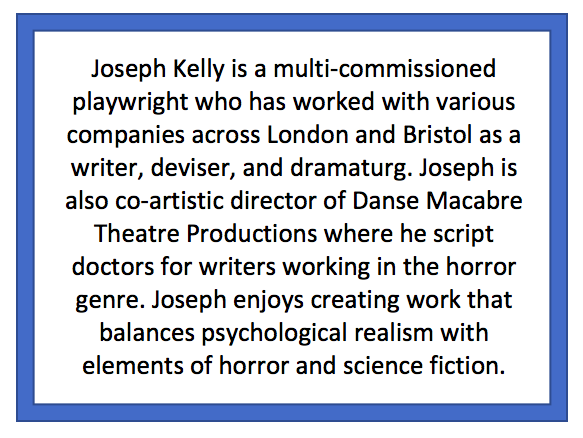 Hand to Mouth R&amp;D begins a week today🥳 

Therefore, we thought we'd spend this week introducing you to our amazing team🔥

First up: We are absolutely thrilled to introduce @Joe_kelly29, the playwright behind Hand to Mouth.