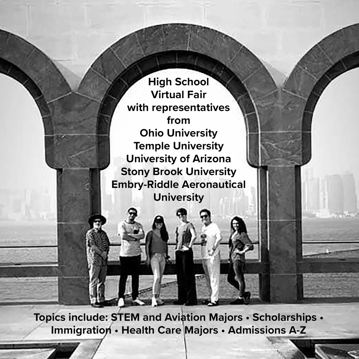 uazglbladmit's tweet photo. *VIRTUAL EVENT* High School students in the Middle East and North Africa are invited to join UArizona Enrollment Counselor Jasmin Mufarreh at this High School Virtual Fair w/U.S. Universities. 
Thursday, FEBRUARY 25, 7am MST (UTC -7)
Please register:
https://t.co/9BPQrUG3J2 https://t.co/uVC6yXCUGm