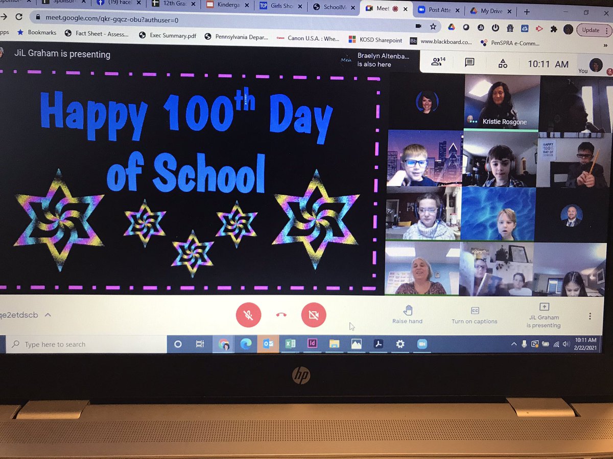 Leave it to Mrs. Rosgone and Mrs. Graham to throw an awesome 100th Day of School party for online students in the Keystone Oaks Cyber Academy! 🤍🎉💛

#KOProud <a href="/KOAikenElemMrT/">Mr. Dave Thomas</a>
