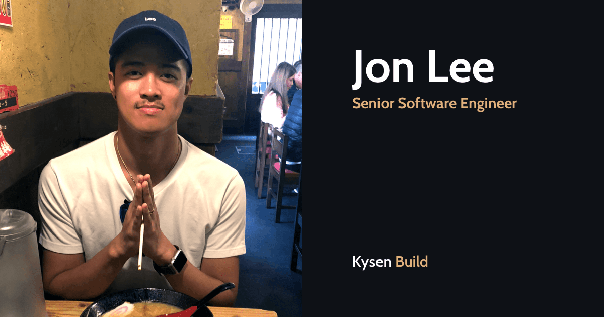Meet <a href="/jonlee_lv/">Jon Lee</a>, volleyball enthusiast and senior software engineer (and the first hire) at Kysen Build! kysenbuild.com/team/jon-lee/ #kysenbuildteam