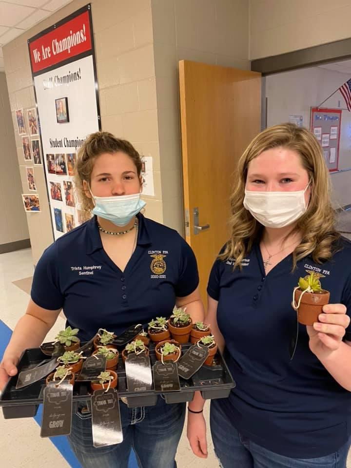 _clintonffa's tweet photo. National FFA Week Update: We are showing a little appreciation to teachers and staff around the building! https://t.co/Z5jAnsovTY