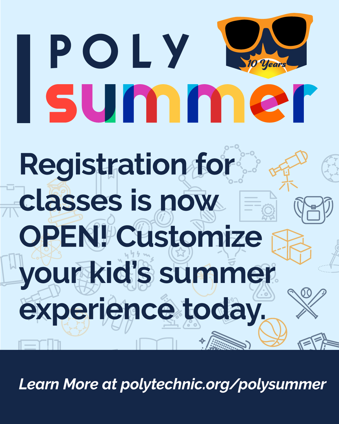 PolySummer Program on Twitter: "Registration is NOW OPEN! School is IN
