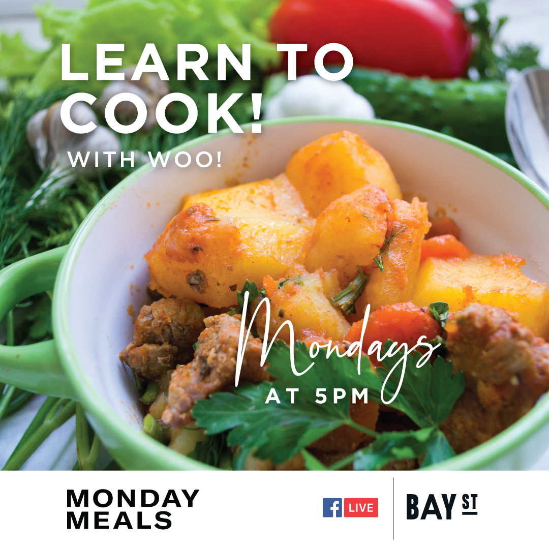 Looking for something fun (and delicious ) to do tonight? 😋 

Bay street hosts Monday Meals with Woo Can Cook every Monday at 6pm with Wesley Woo to teach you easy and fun recipes.
facebook.com/BayStreetEmery…