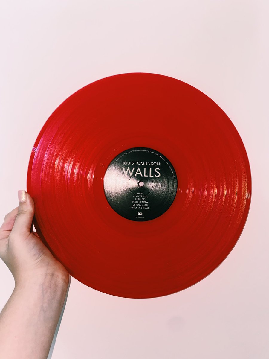 mica on X: Louis Tomlinson Walls red limited edition vinyl.   / X