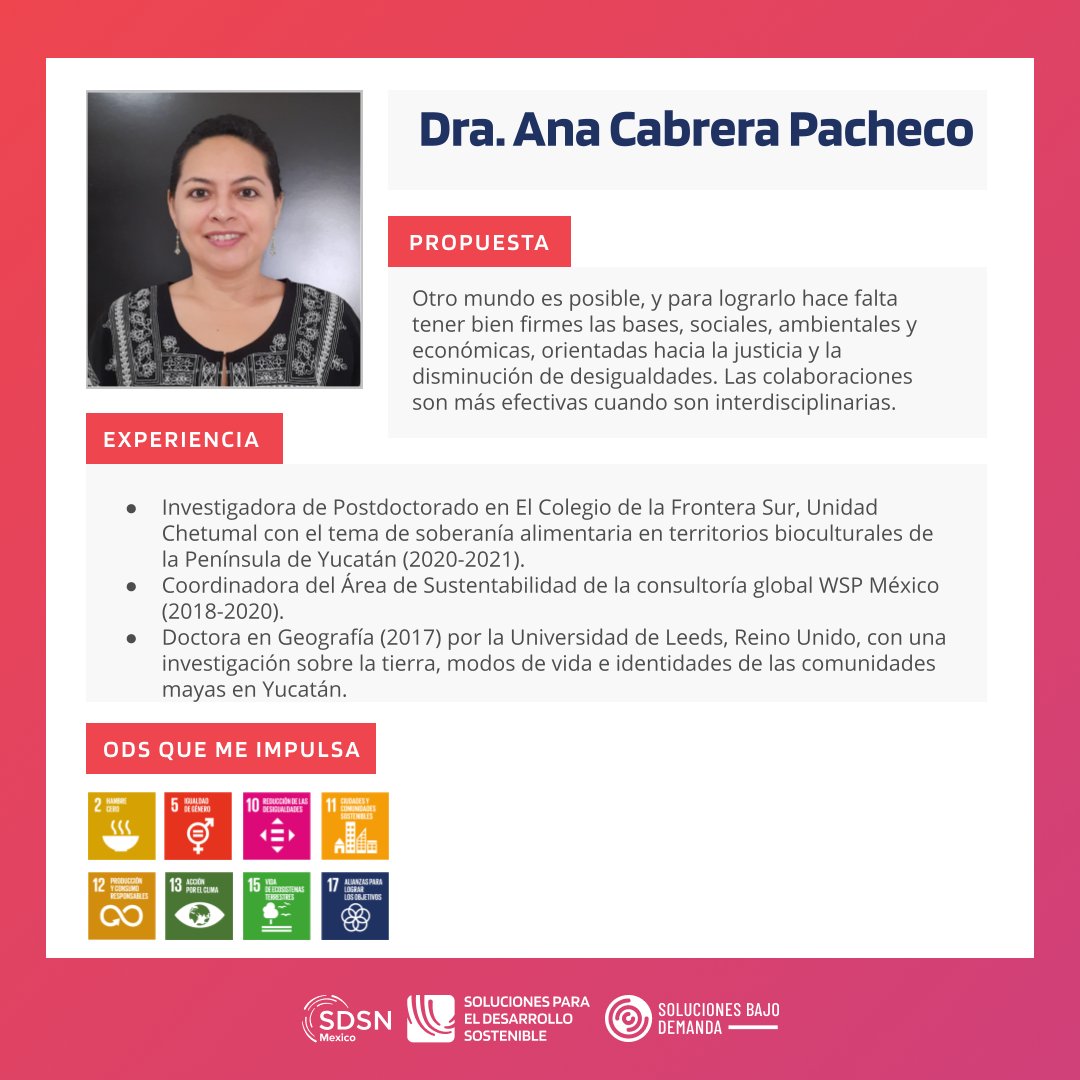 anaj05's tweet photo. Comparto la distinción de #ExpertODS, con la cual @sdsnmx busca académicas y académicos, así como profesionistas de las ciencias naturales y sociales, que tengan el interés, capacidad y disposición de aplicar sus conocimientos para el avance de los #ODS en México. https://t.co/Xq6juzSBvE