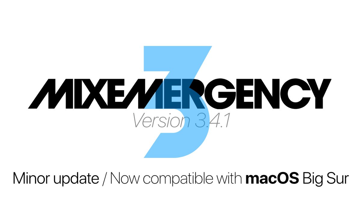 MixEmergency 3.4.1 is out! inklen.com/mixemergency/d…

Thanks to those of you who reported these bugs and helped get them fixed quickly!