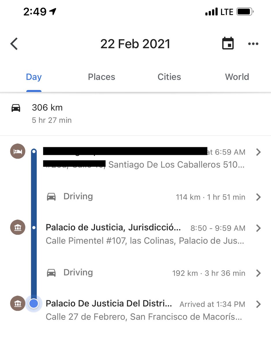FelixPortes's tweet photo. Pues en 5 horas y 27 minutos, 306 kilometros, un juicio, una vista y dos reuniones y a las 2:49 p.m. no se ha almorzado. #Normal #Enlabores https://t.co/fHylEnoWFV