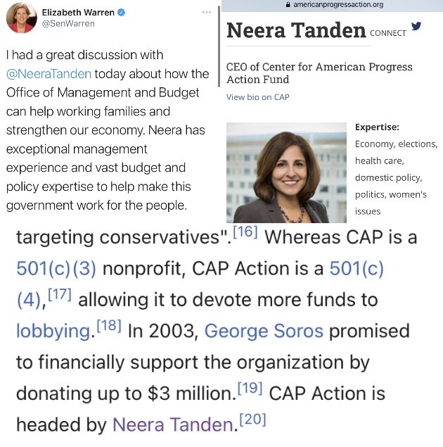 DanRadzikowski's tweet photo. @People4Bernie Bernie must oppose her nomination based on his principle of getting corporate money out of politics. A lobbyist should not be the head of the @OMBPress.
@SenSanders needs to stand with @Roots_Action and vote NO re: Neera’s nomination. #RejectTanden #NoToNeera https://t.co/rP6hdwrXlp