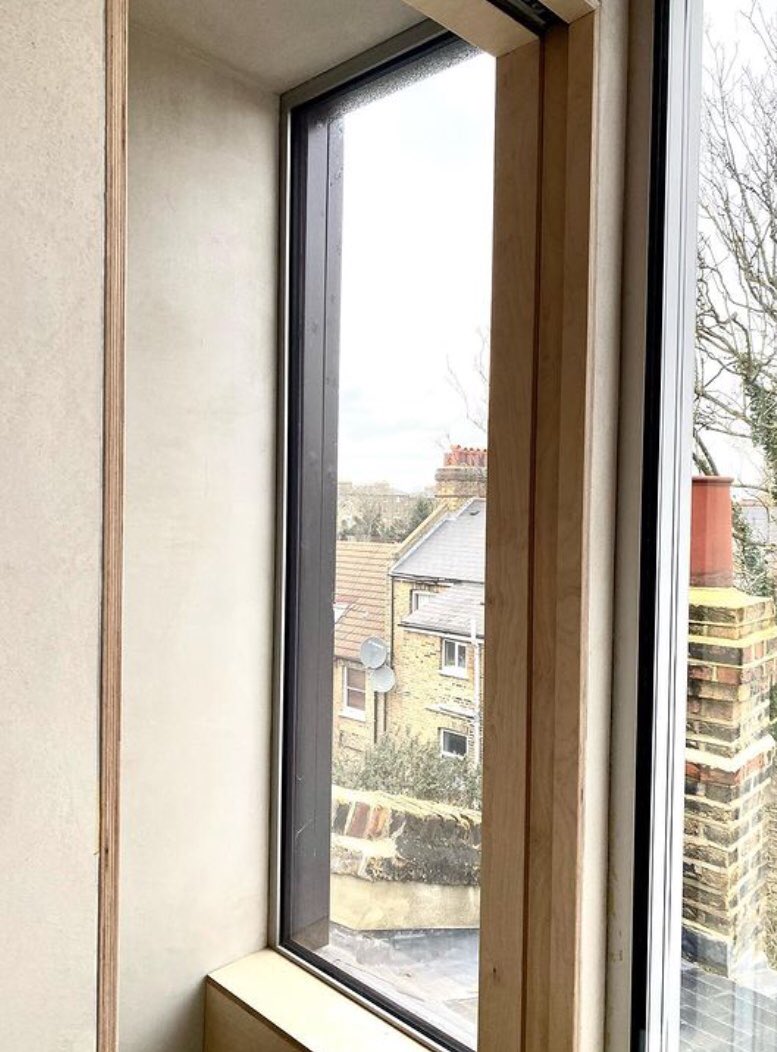 UKClayworks's tweet image. Meticulous design detail in this London renovation by Matthew Wood Architecture.  Plywood, wood, thin rimmed windows and clay plasters are the key materials.
instagram.com/p/CLh6PIQHexU/…
#renovation #retrofitfirst