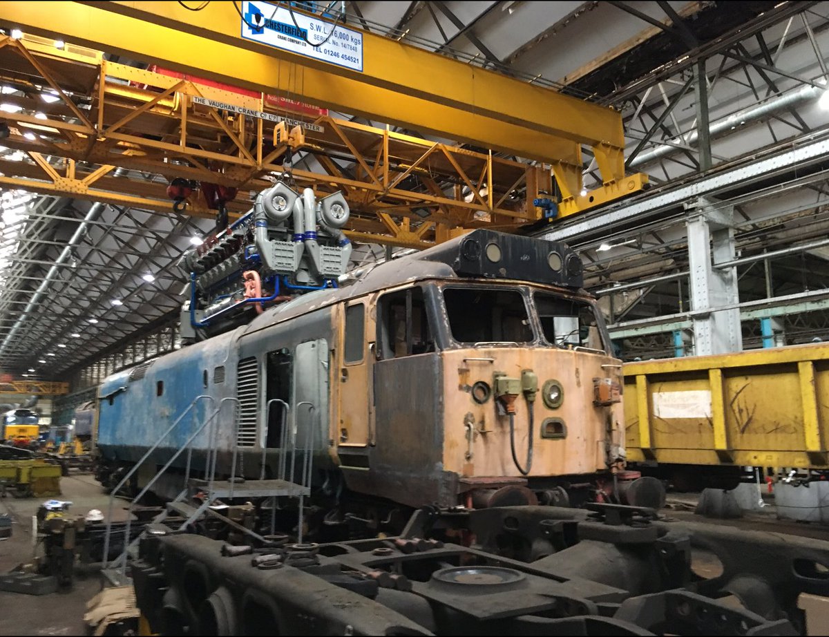 Seems a long time ago 30th December 2017 the day we refitted Rodneys Power unit back into the loco.