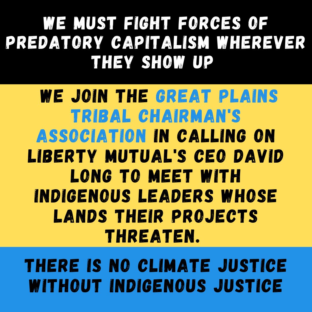 <a href="/LibertyMutual/">Liberty Mutual</a> covers the destructive Line 3 and Trans Mountain pipelines. Why would we trust them to insure our futures if you’re insuring the projects that are destroying them? Stop profiting off the climate crisis! tinyurl.com/davidlongletter #insurancecareersmonth