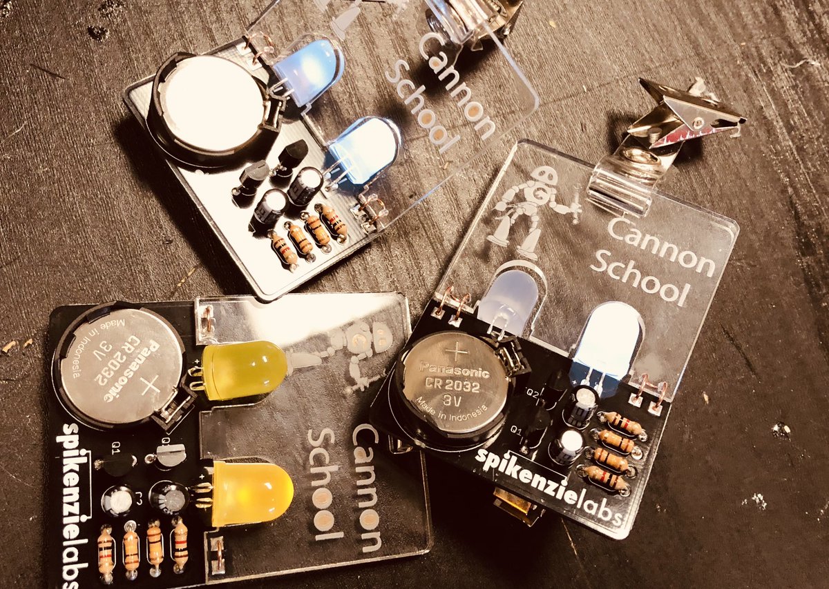 Awesome day in the <a href="/CannonMiddle/">Cannon Middle School</a> #makerspace. Such a fun #solder activity from <a href="/SpikenzieLabs/">SpikenzieLabs</a> #MakerED #maker #makermonday