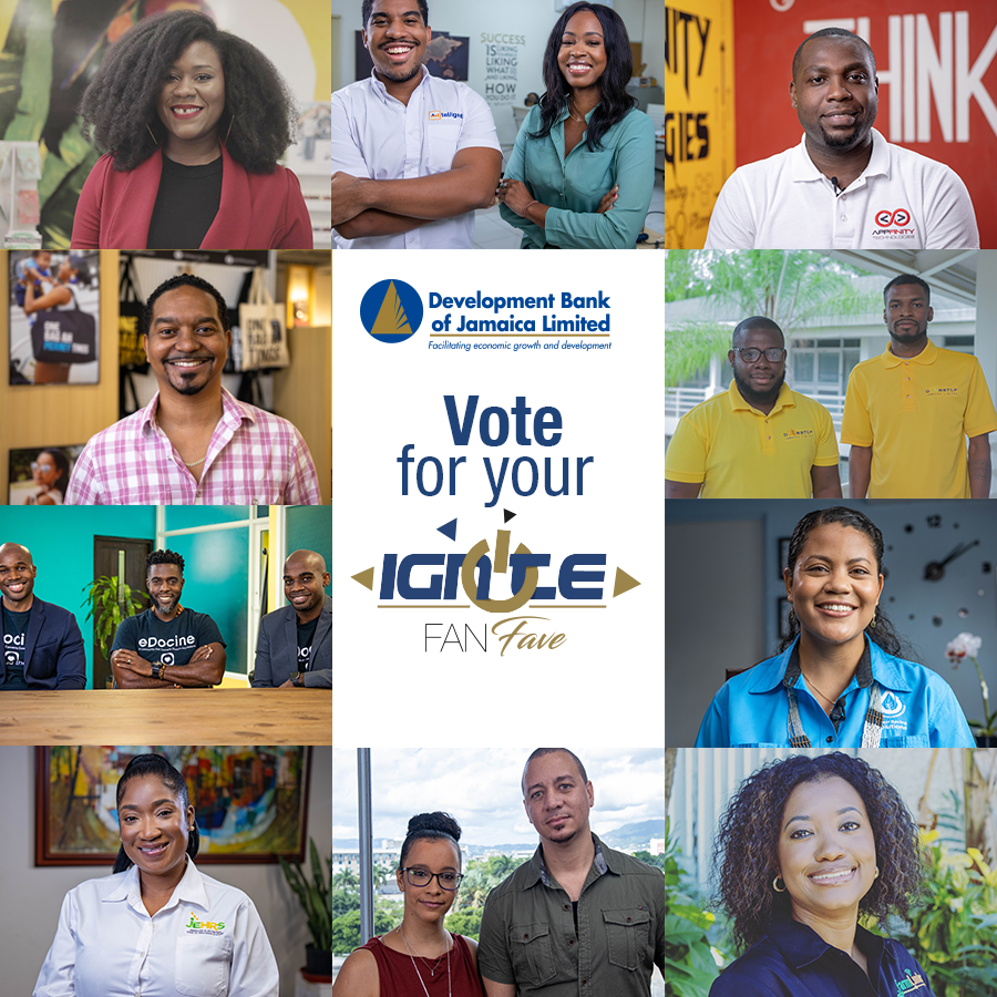 DBJamaica's tweet photo. It’s almost time to VOTE for your fave IGNITEE in our IGNITE II Fan Fave Competition Party popper
Click the link below to vote for your fave IGNITEE!
Stay tuned to see videos of the TOP 10 participants &amp; help them secure the TOP SPOT!
https://t.co/u3lmZDO6ZO

Voting ends March 02 https://t.co/nz2aSX64h9
