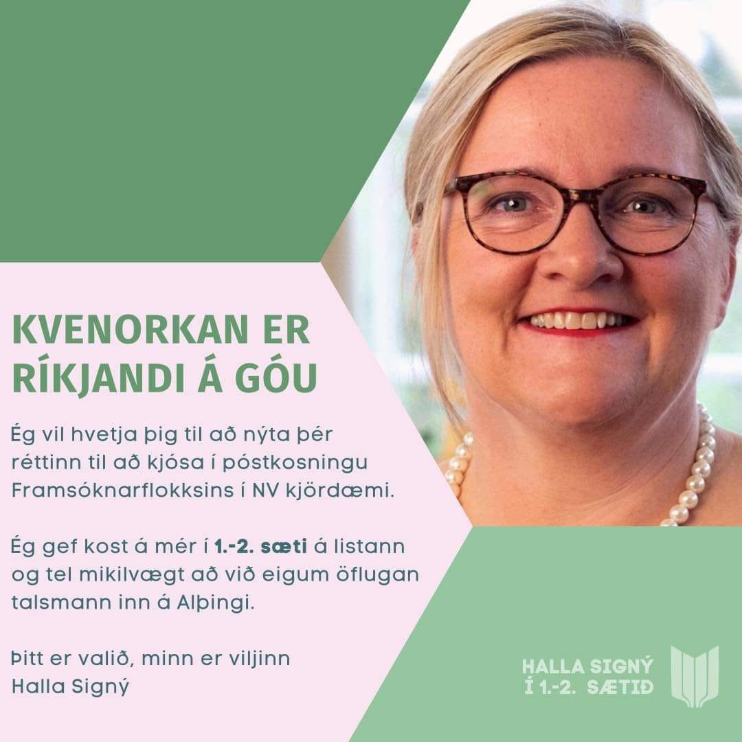 Halla Signý Kristjánsdóttir (@hallasigny) on Twitter photo 