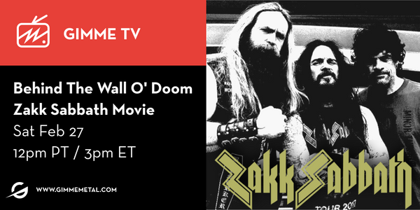 SATURDAY! Catch ‘Behind the Wall O’Doom: Zakk Sabbath Documentary’ #FREE on #GimmeTV! Watch the behind-the-scenes of the @zakk_sabbath show that took place on the @BlackSabbath 50 year anniversary! Download the #GimmeMetal app to stream Gimme TV: gimmemetal.app.link/GimmeMetal_soc…