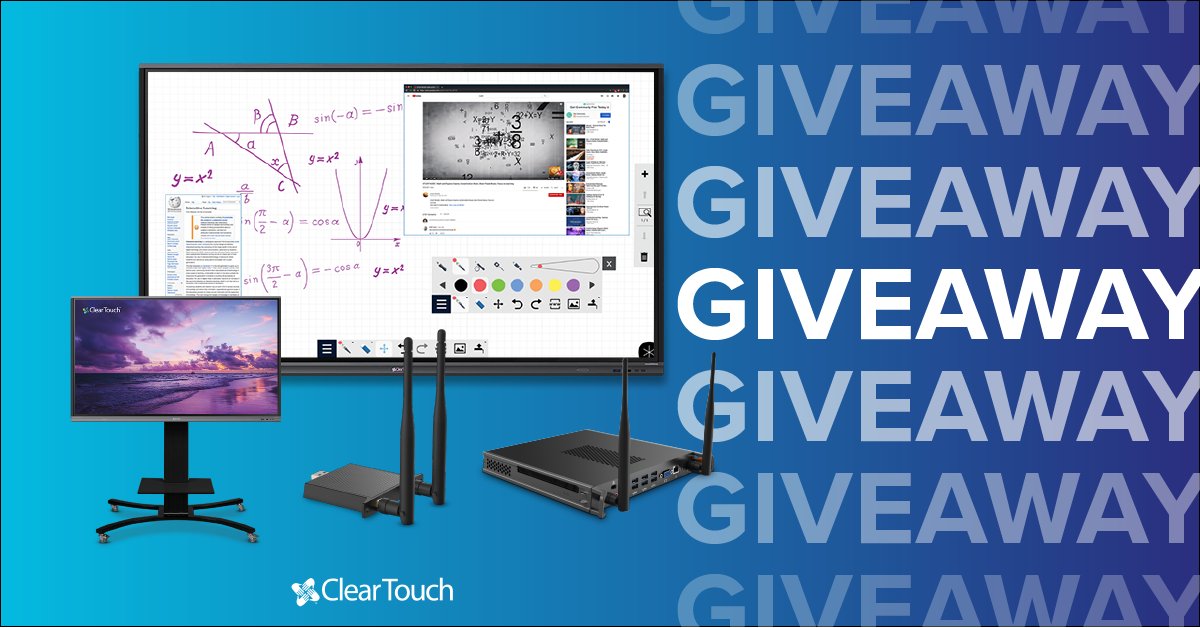 Only SIX days left to enter our biggest social media giveaway EVER! You could win a FREE interactive panel, adjustable mobile stand, WiFi Module, and Integrated PC! Just follow us, comment, tag friends, &amp; share! ONE winner will be chosen on February 28th at 10:00 AM EST.