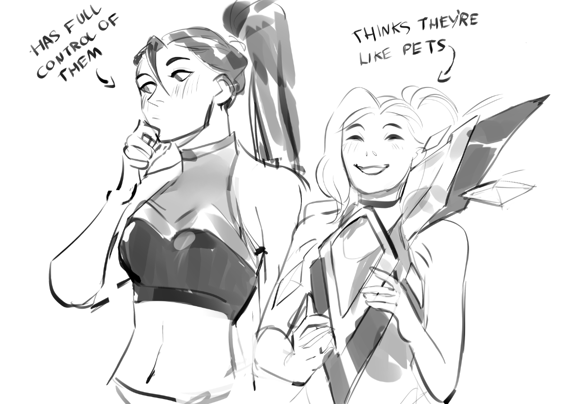 I'm bored of Settphelios. Tell me some Aphelios crackships to draw :  r/ApheliosMains, image size:1143x822