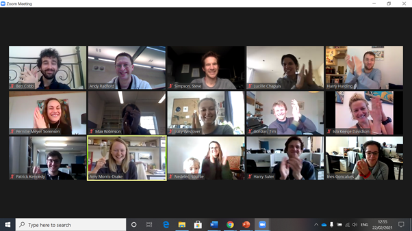 Dwarf_Mongoose's tweet photo. Huge 🌟CONGRATULATIONS🌟 @AmyMorrisDrake on successfully defending her fantastic #PhD thesis: 'Consequences of within- and between-group conflict in dwarf mongooses'. 👏 Thanks Cathy Crockford &amp; Innes Cuthill (examiners) &amp; @_StephanieLKing (viva chair).
#ProudSupervisor 😀👍 #ECR https://t.co/aVL26BQcvv