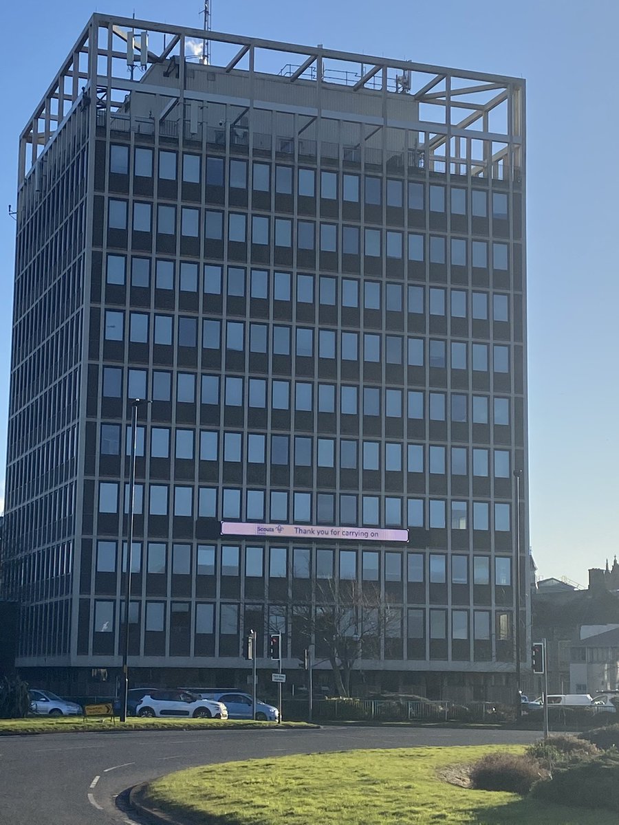 CumbriaScoutsCC's tweet image. A massive thank you to @CarlisleCC &amp;amp; @DiscoverCarlisl for helping spread my message of thanks on the Civic Centre to all of @CumbriaScouts leaders &amp;amp; supporters on #FoundersDay carrying on to provide Fun, Opportunities and Skills For Life for our young people #ThankTwo